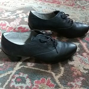 Ecco Leather Heels Lace-up 39 / 8.5-9